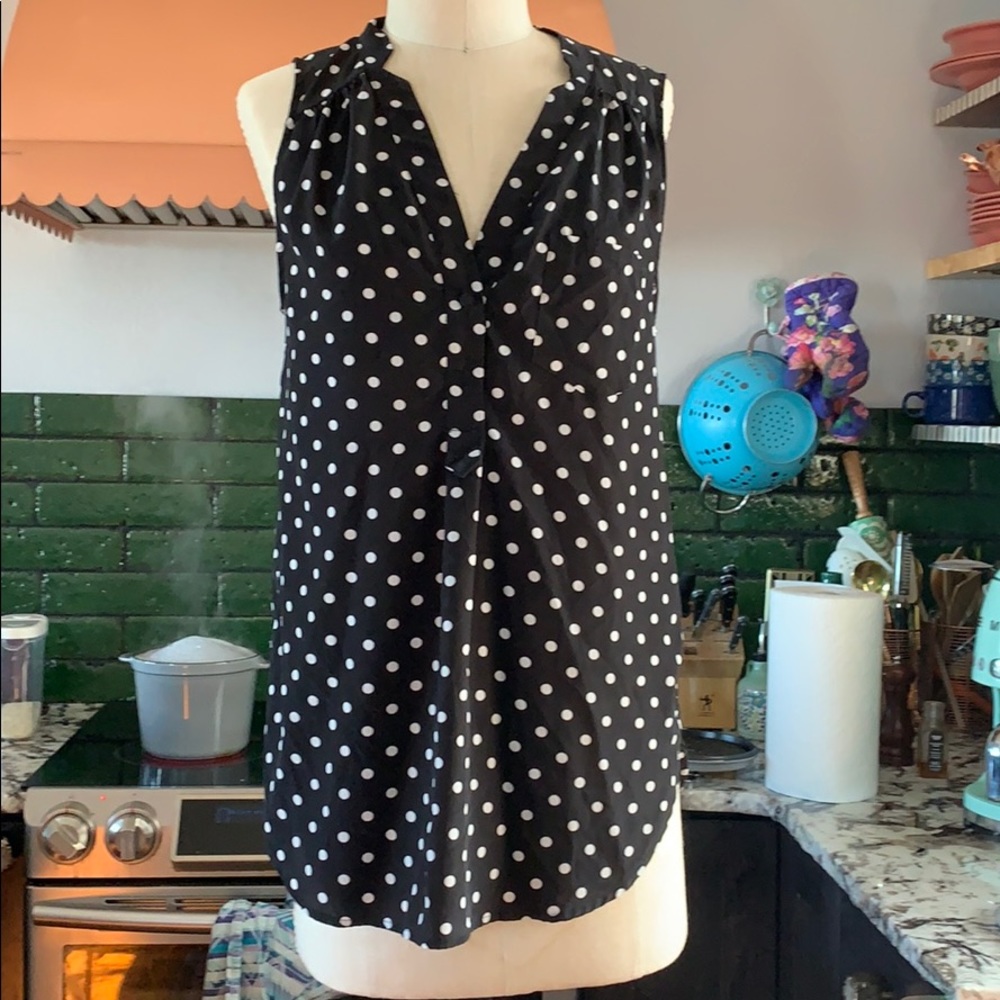 ModCloth Polka dot blouse